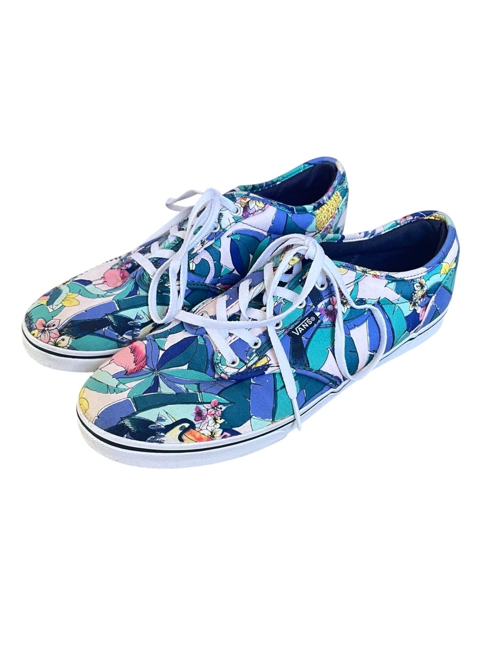 Vans Tropical Print Low Top Canvas Sneakers